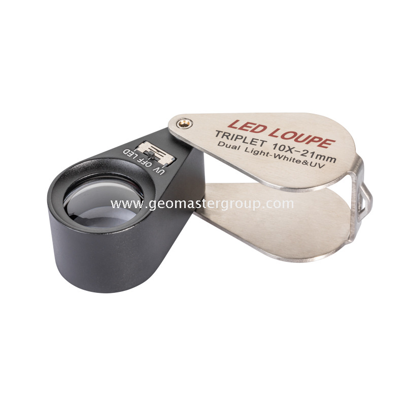 Loupe LED en verre (10x, 21 mm)