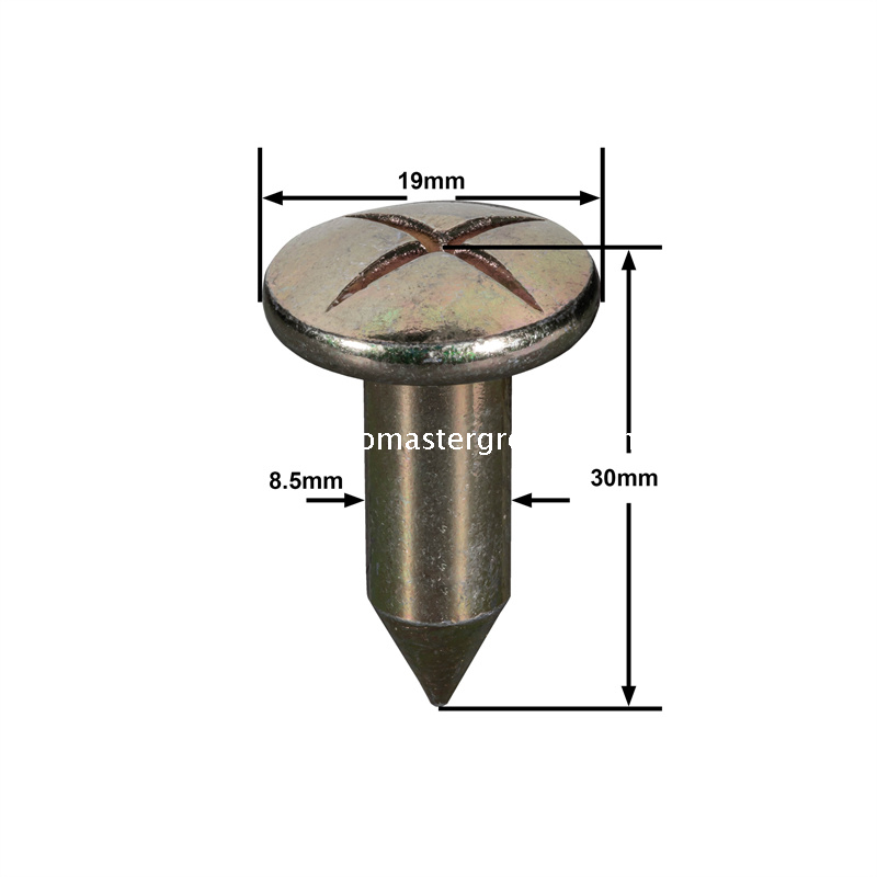 Clou d'enquête en acier