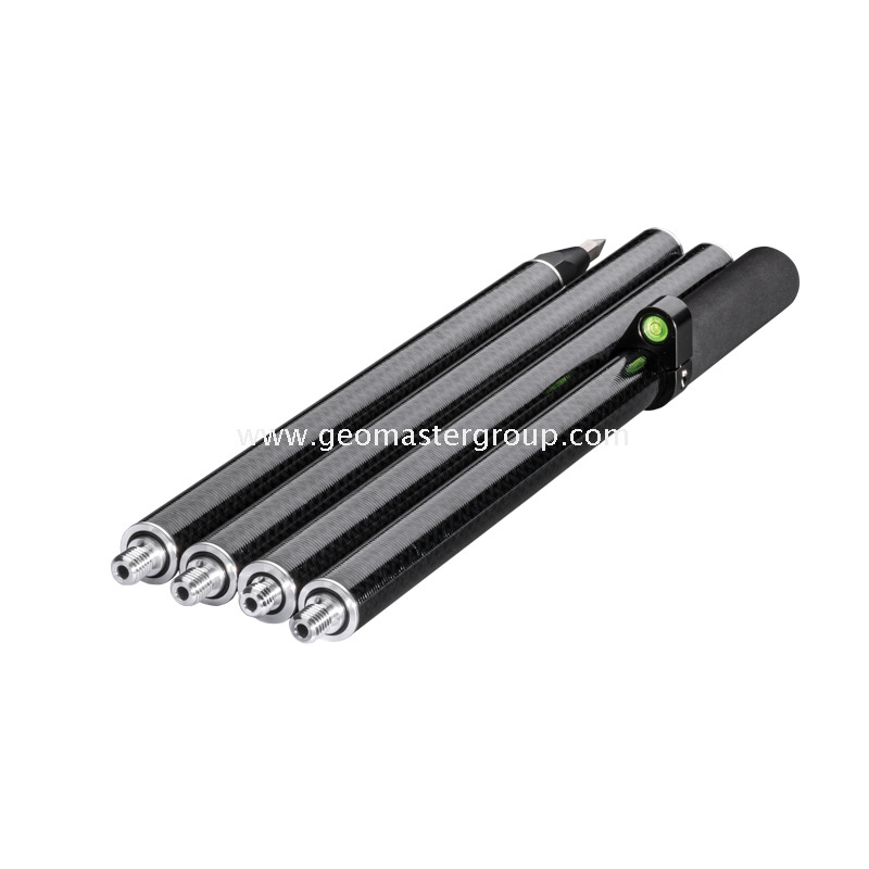 Tous les poteaux GNSS en carbone (2m, 4 secondes)