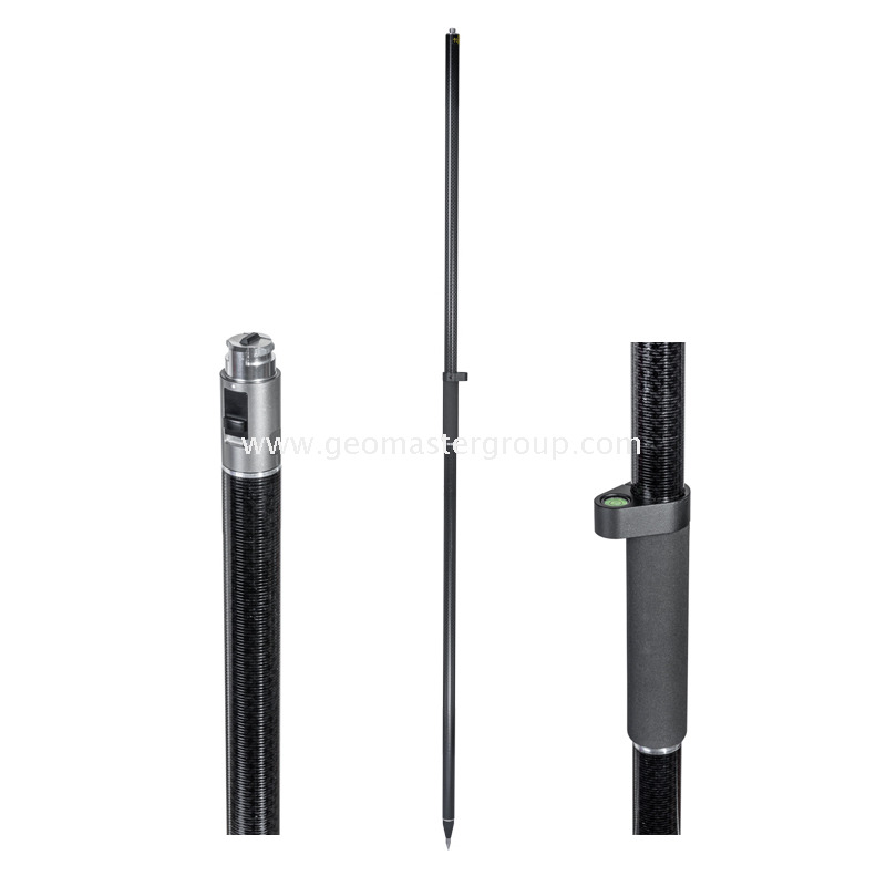 Poteau GNSS tout carbone (2 m, 2 secondes)