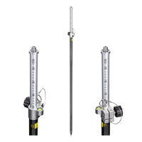 Poteau RTK en aluminium et carbone (2,5 m, PinLoc4) 