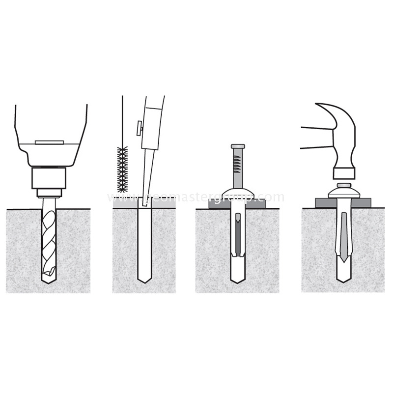 Ancrage à goupille d'entraînement (53 mm)