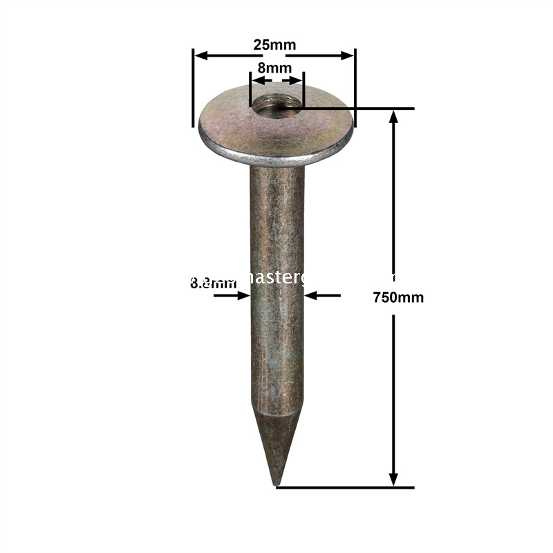 Clou d'enquête en acier