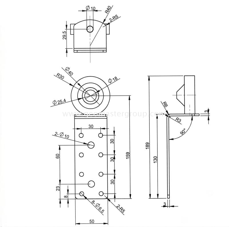 Prisme de surveillance de la barre L